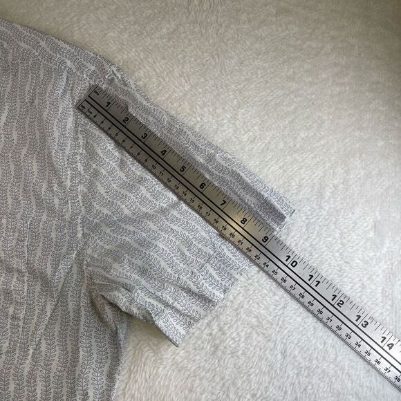 Banana Republic Men’s Patterned White button down shirt Medium Size M - Picture 7 of 10